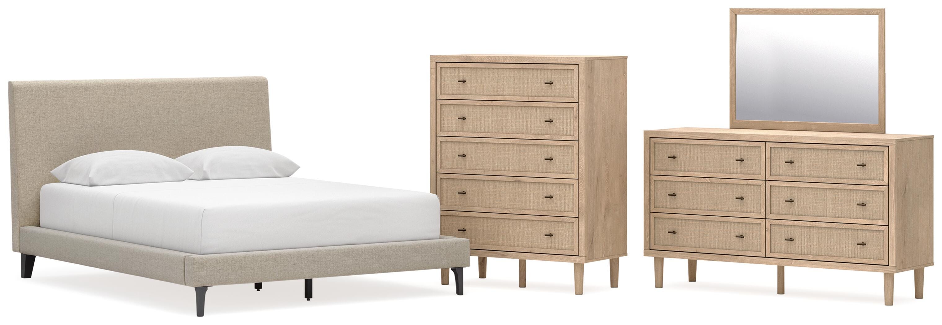 Cielden Upholstered Bed Bedroom Set