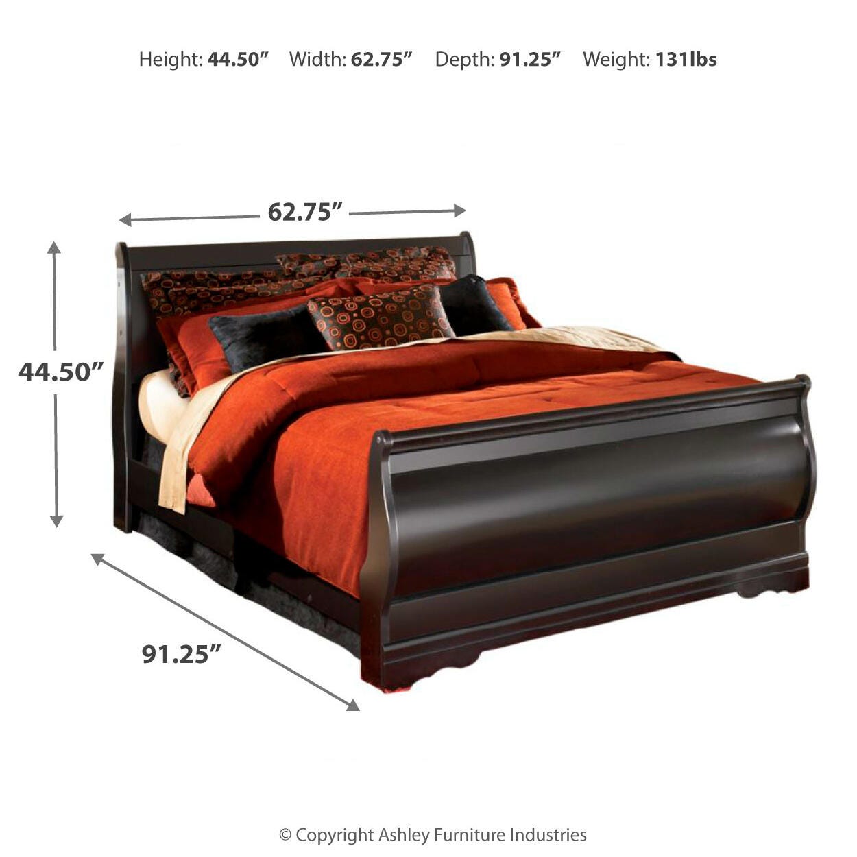 Huey Vineyard Sleigh Bed