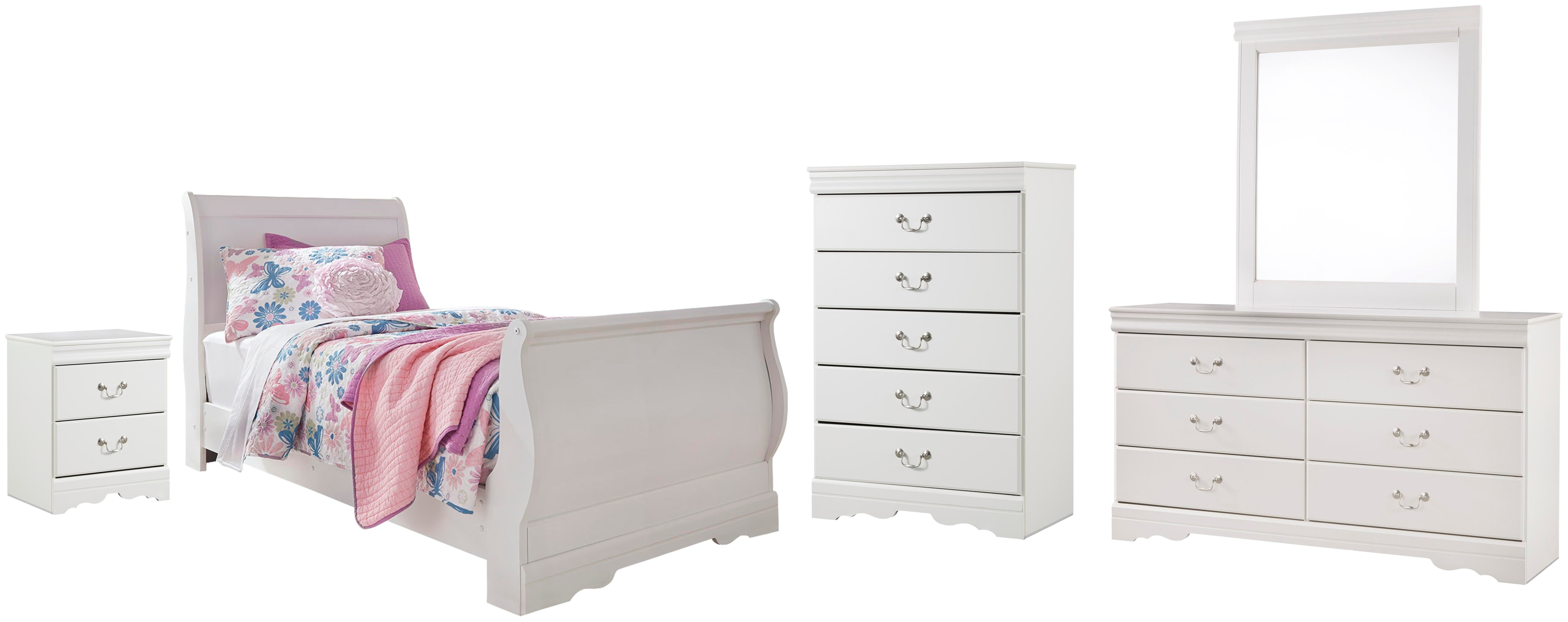 Anarasia Sleigh Bed Bedroom Set