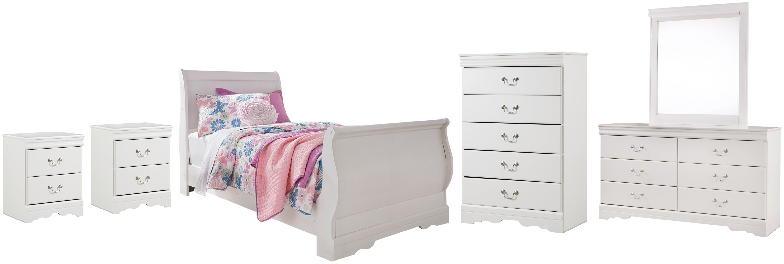 Anarasia White Bedroom Set