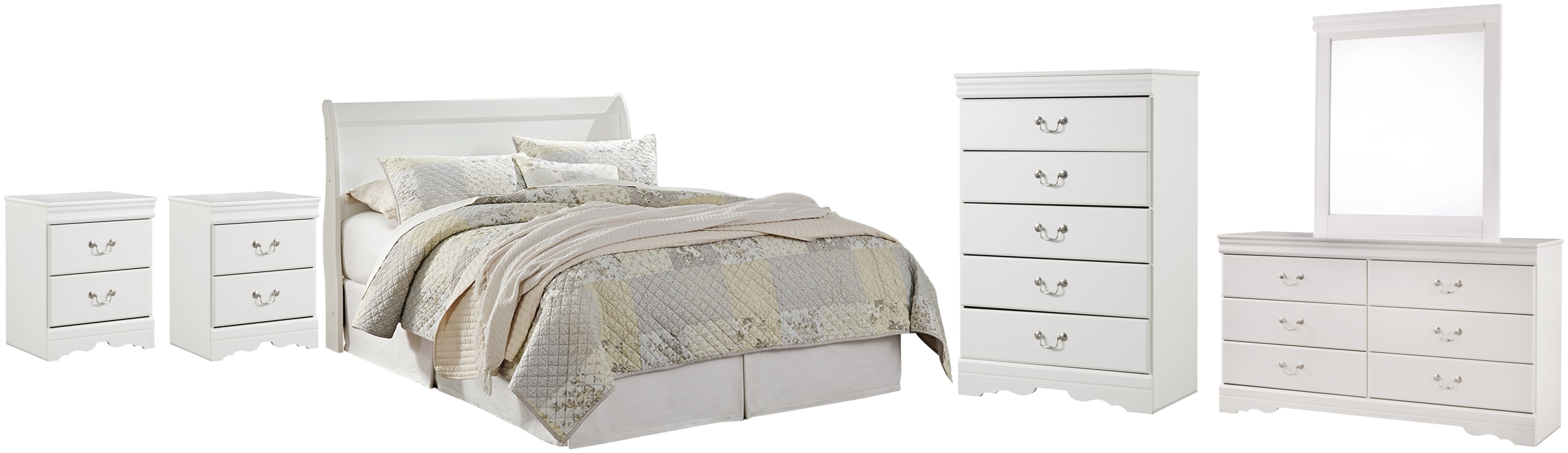 Anarasia White Bedroom Set