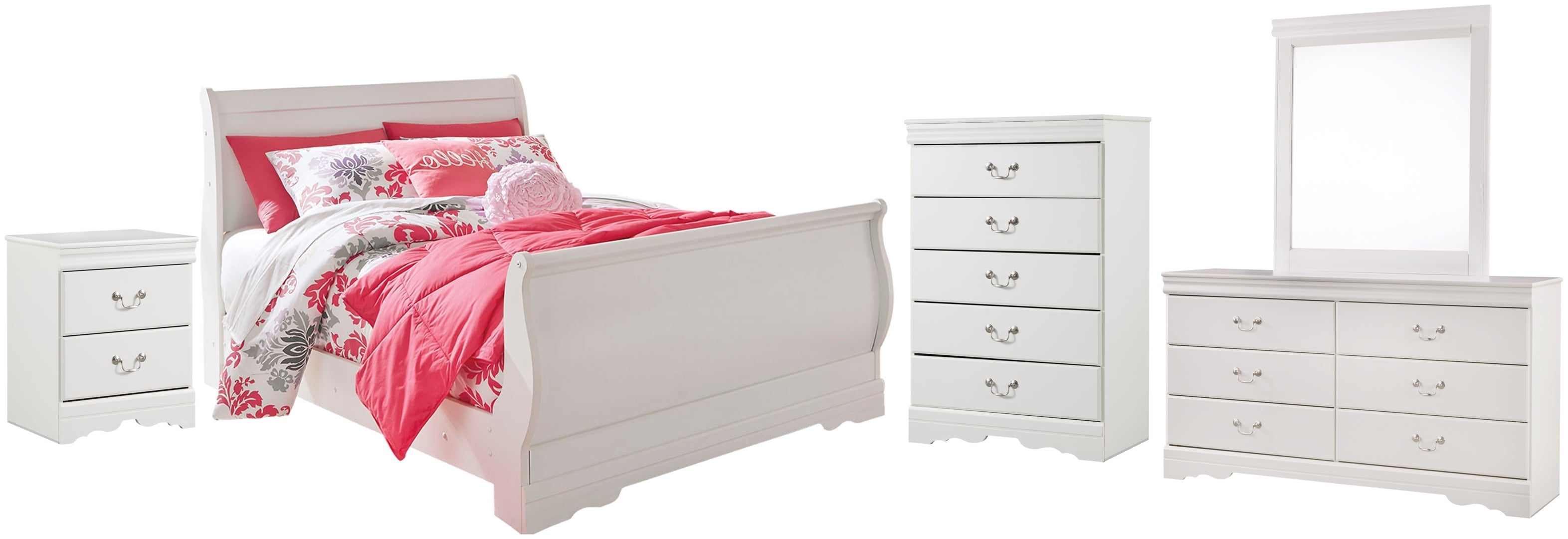 Anarasia White Bedroom Set