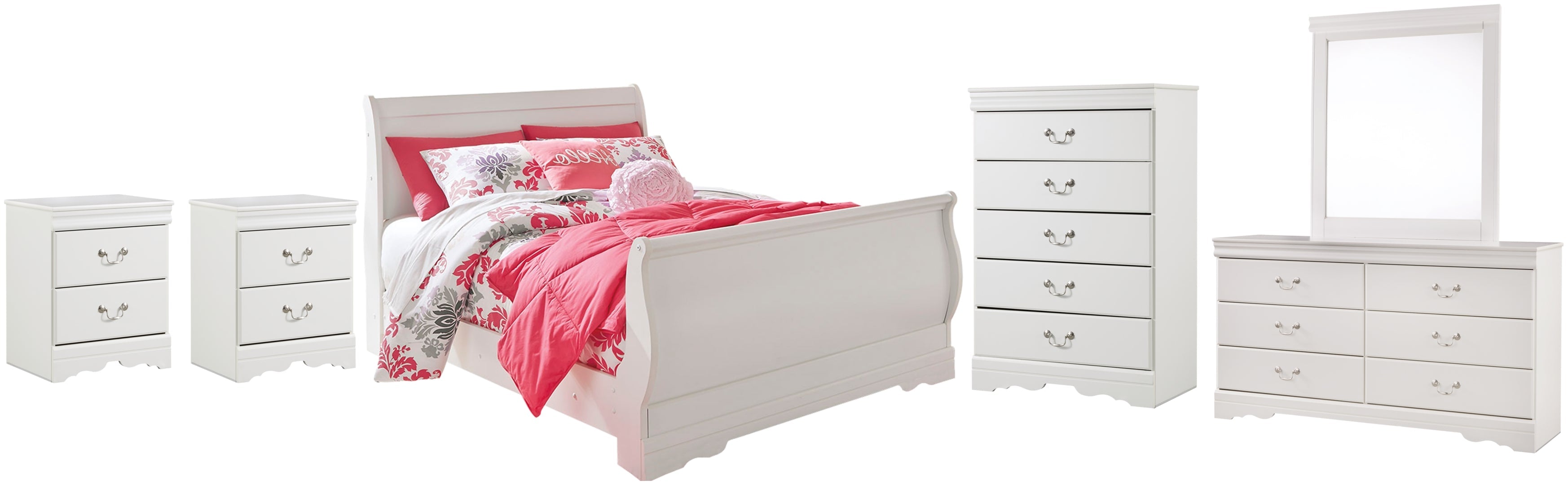 Anarasia White Bedroom Set