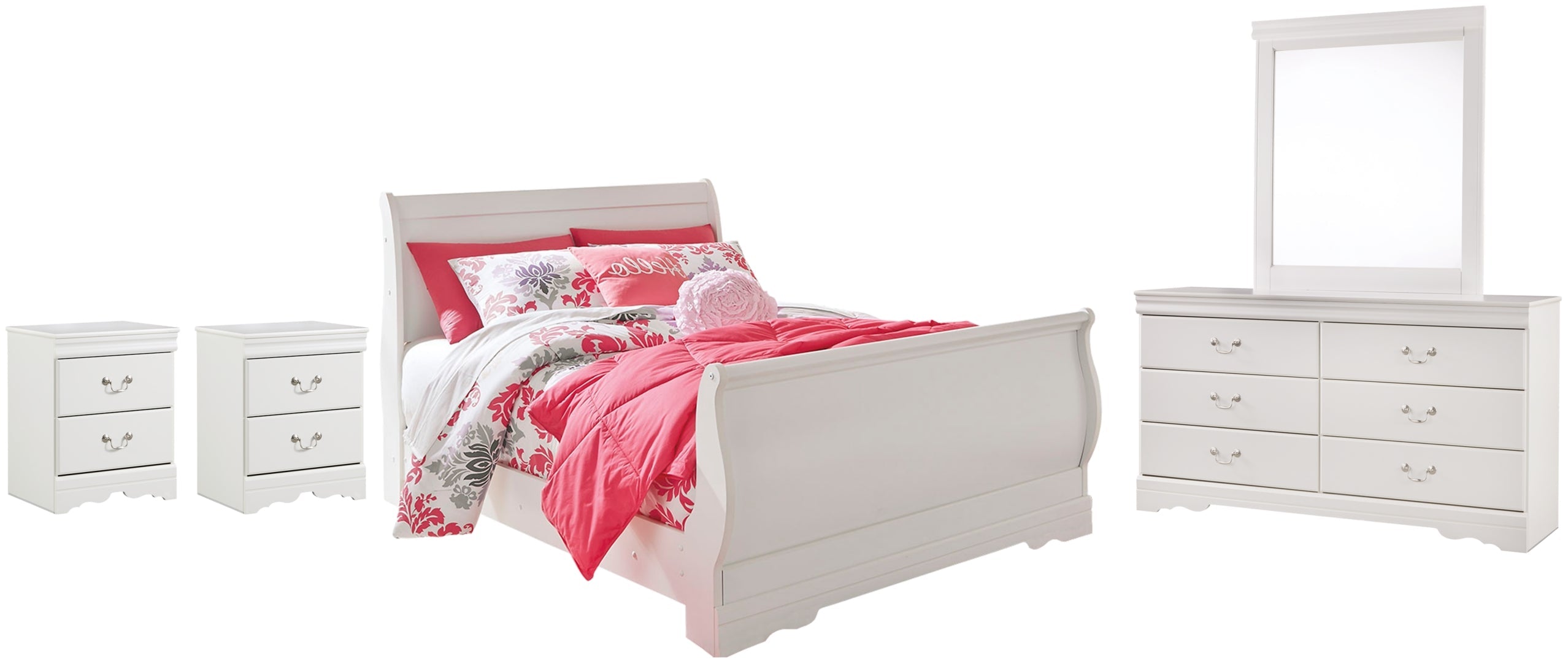 Anarasia White Bedroom Set