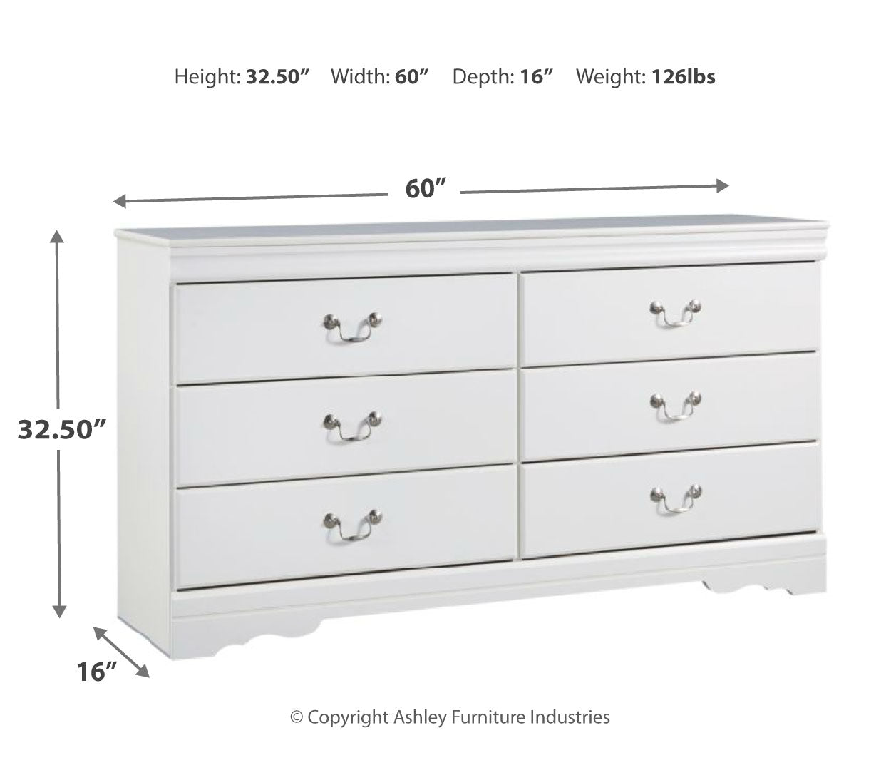 Anarasia White Bedroom Set