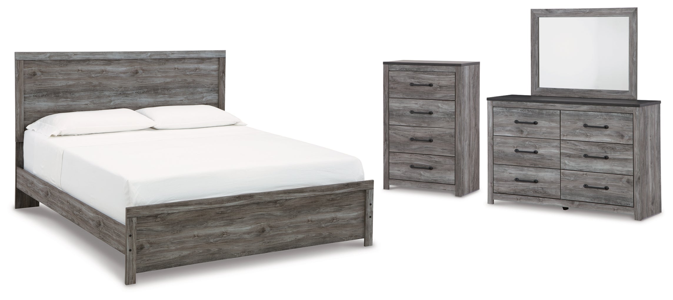 Bronyan Panel Bed, Dresser, Mirror, Chest & Nightstand, Bedroom Set