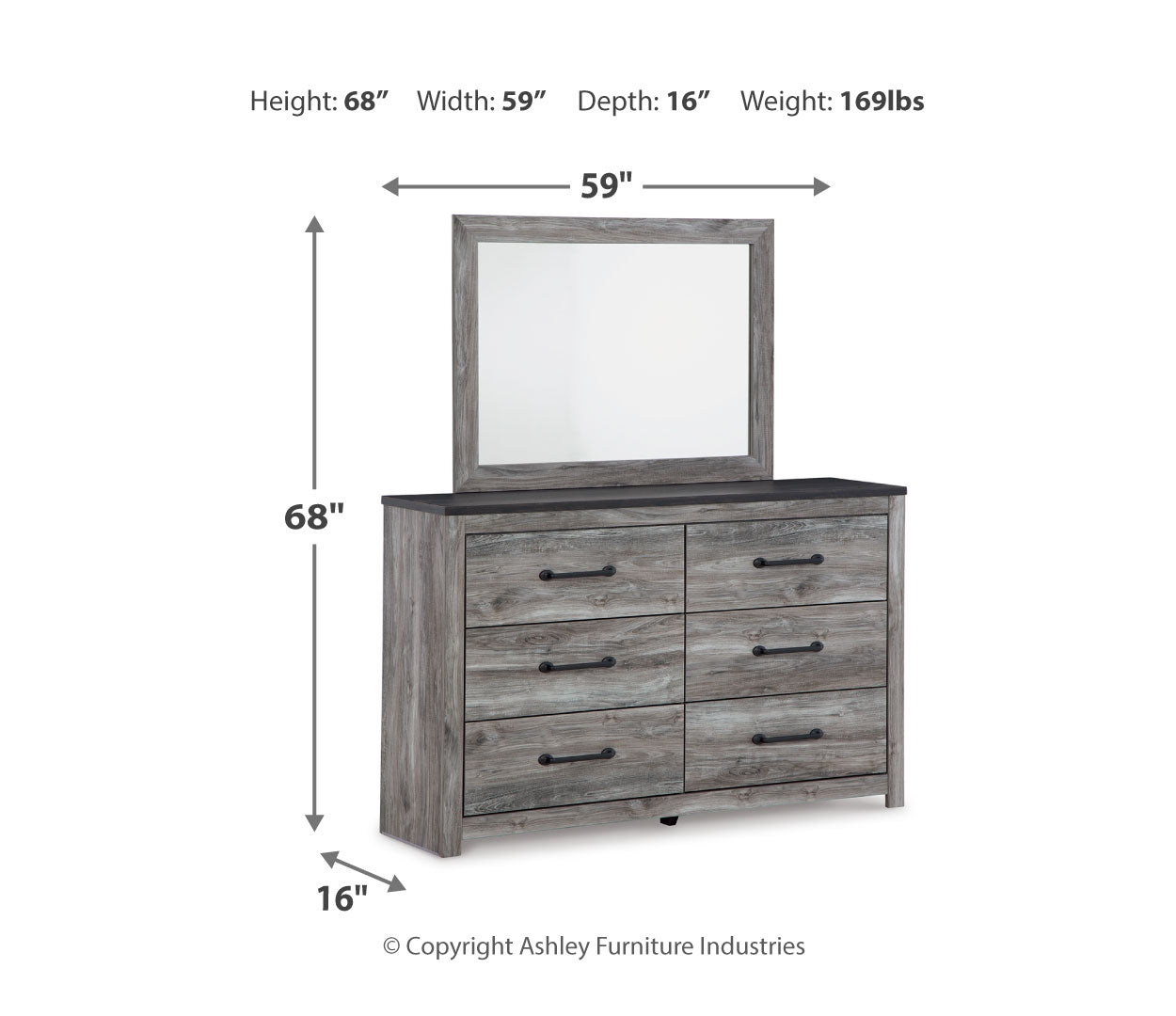 Bronyan Grey Panel Bedroom Set