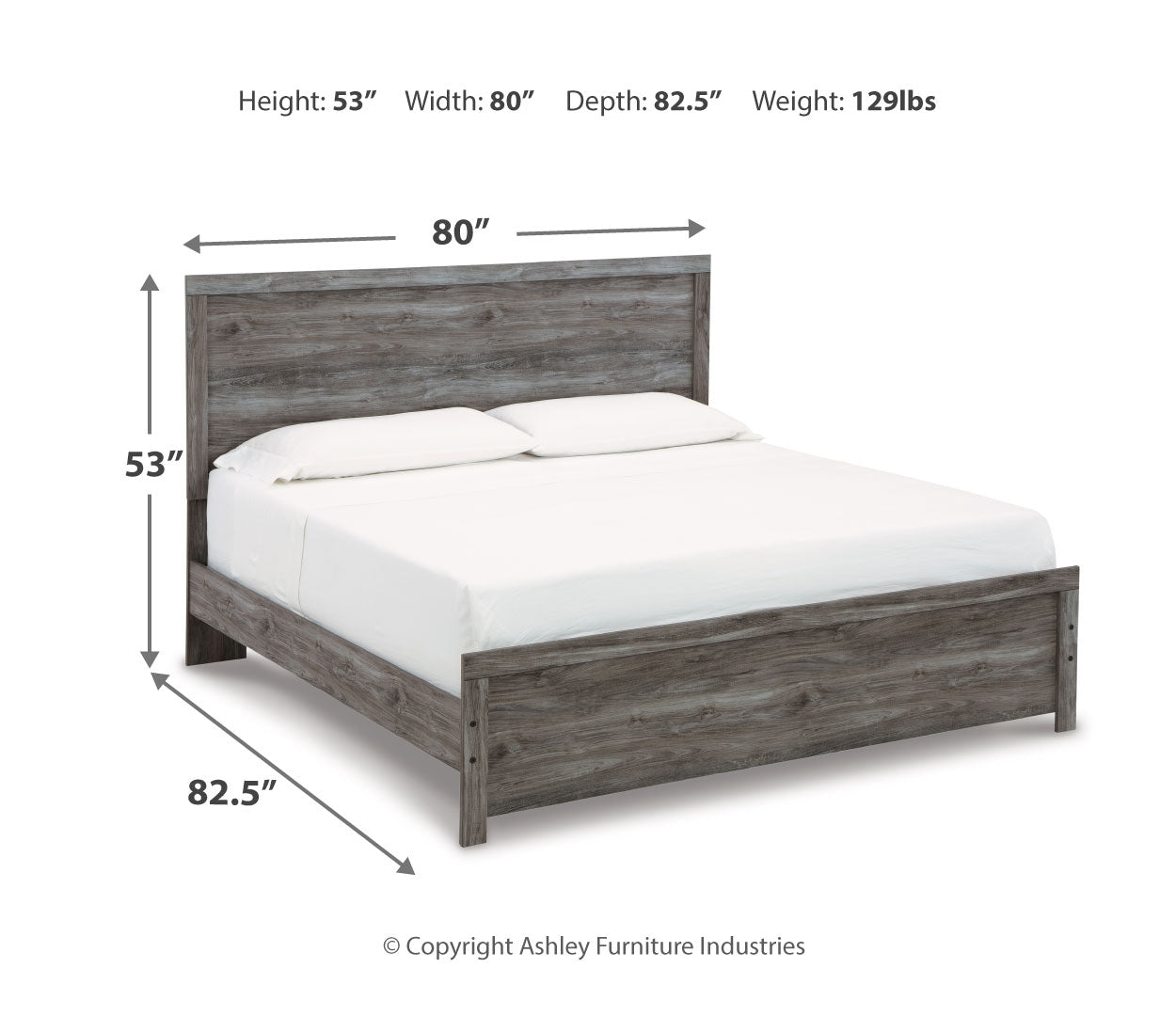 Bronyan Grey Panel Bedroom Set