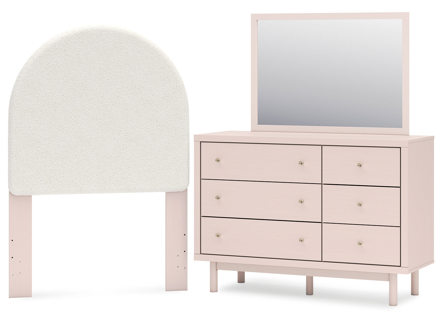 Wistenpine Pink Panel Bedroom Set