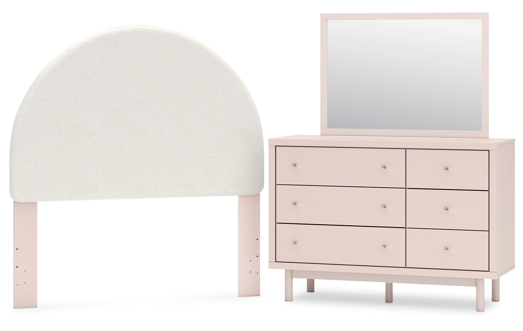 Wistenpine Pink Panel Bedroom Set