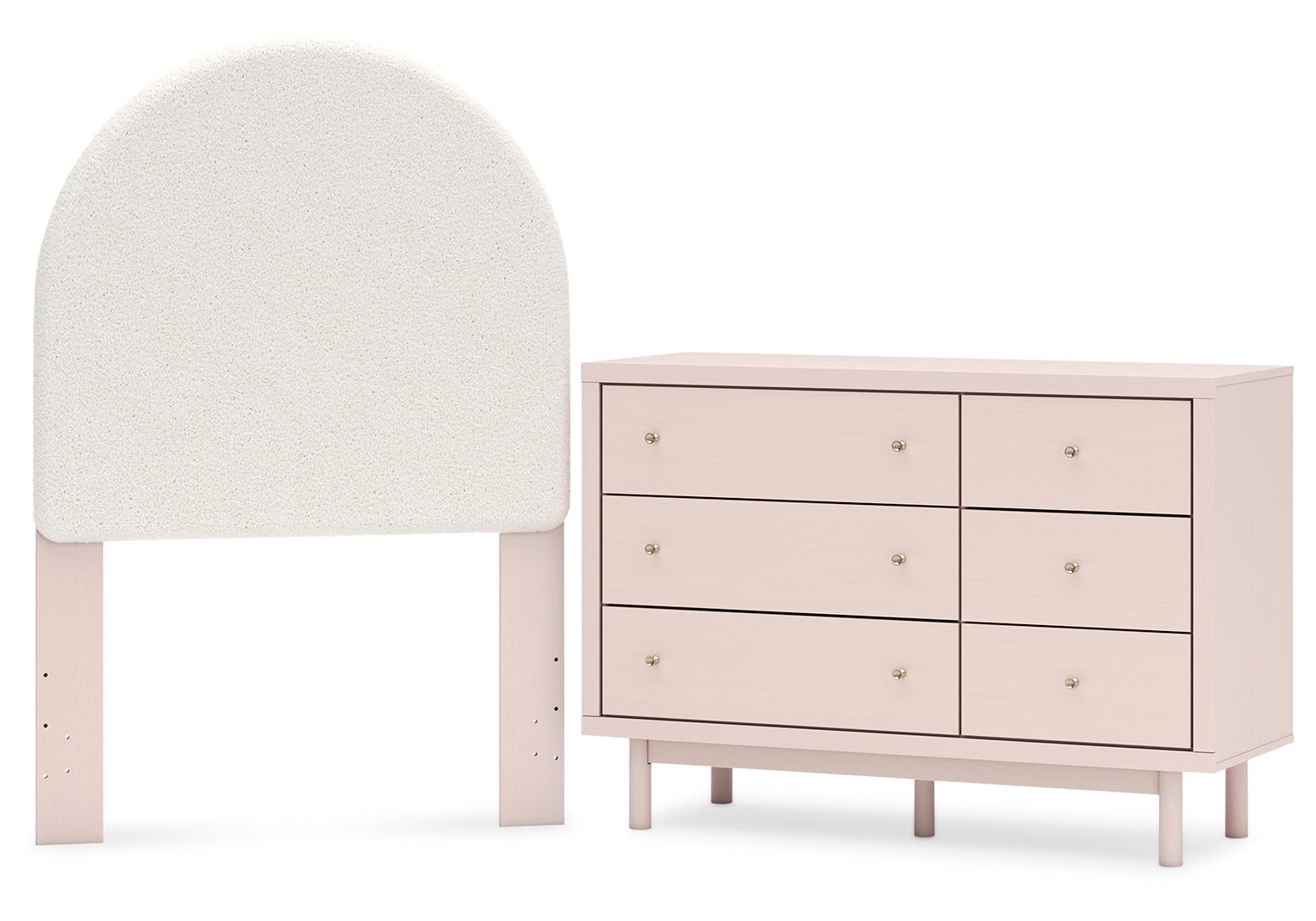 Wistenpine Pink Panel Bedroom Set