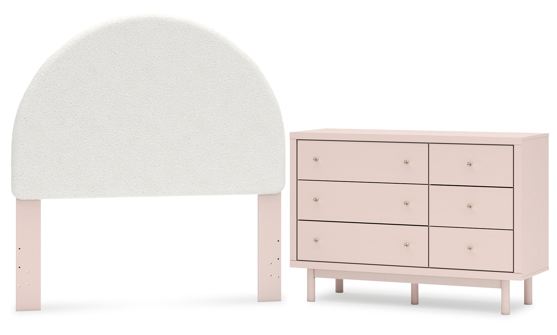 Wistenpine Pink Panel Bedroom Set