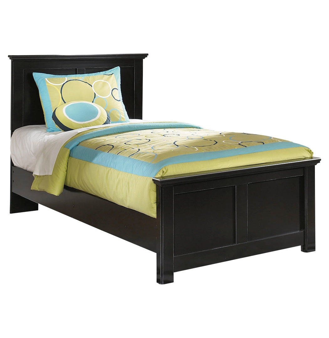 Maribel Black Panel Bedroom Set