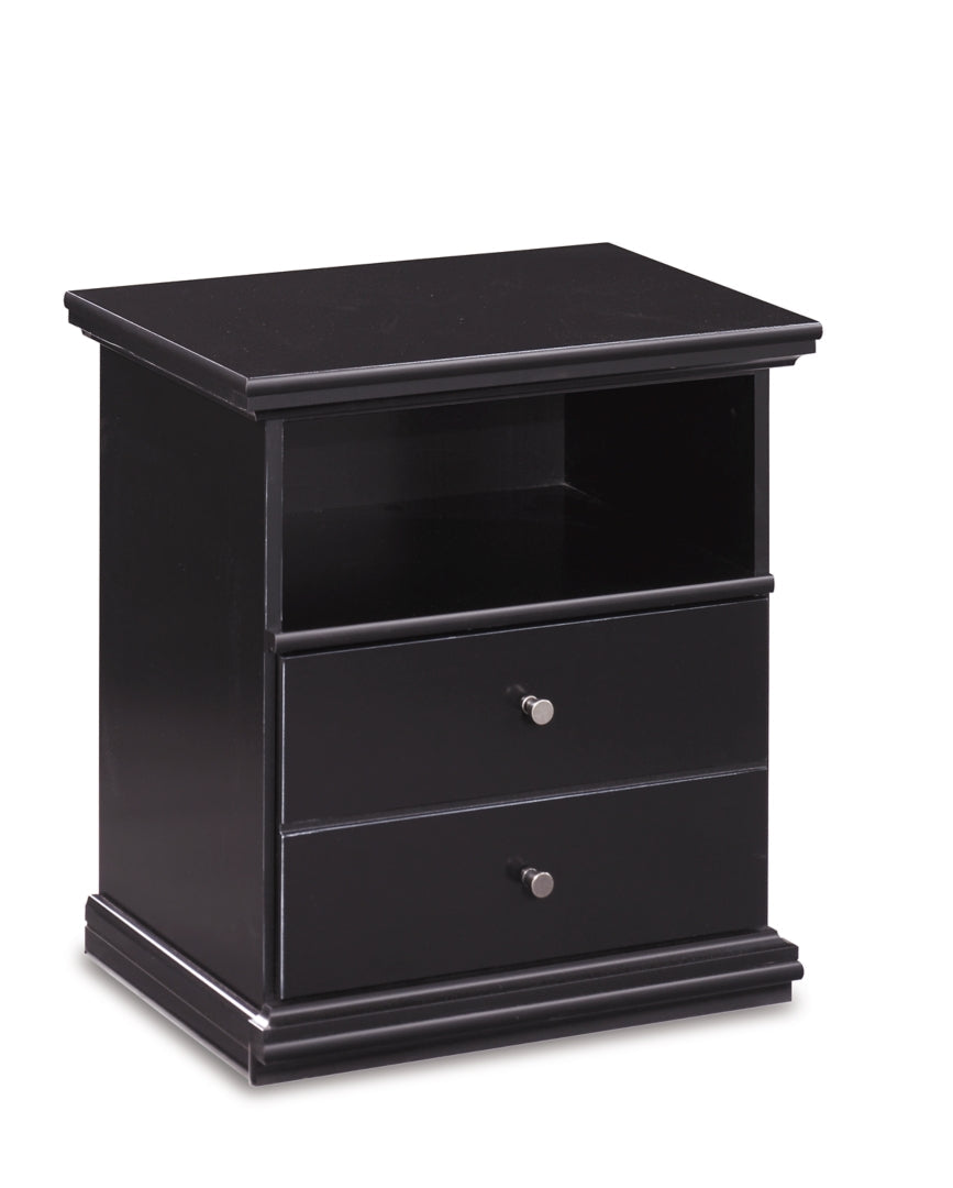 Maribel Black Panel Bedroom Set