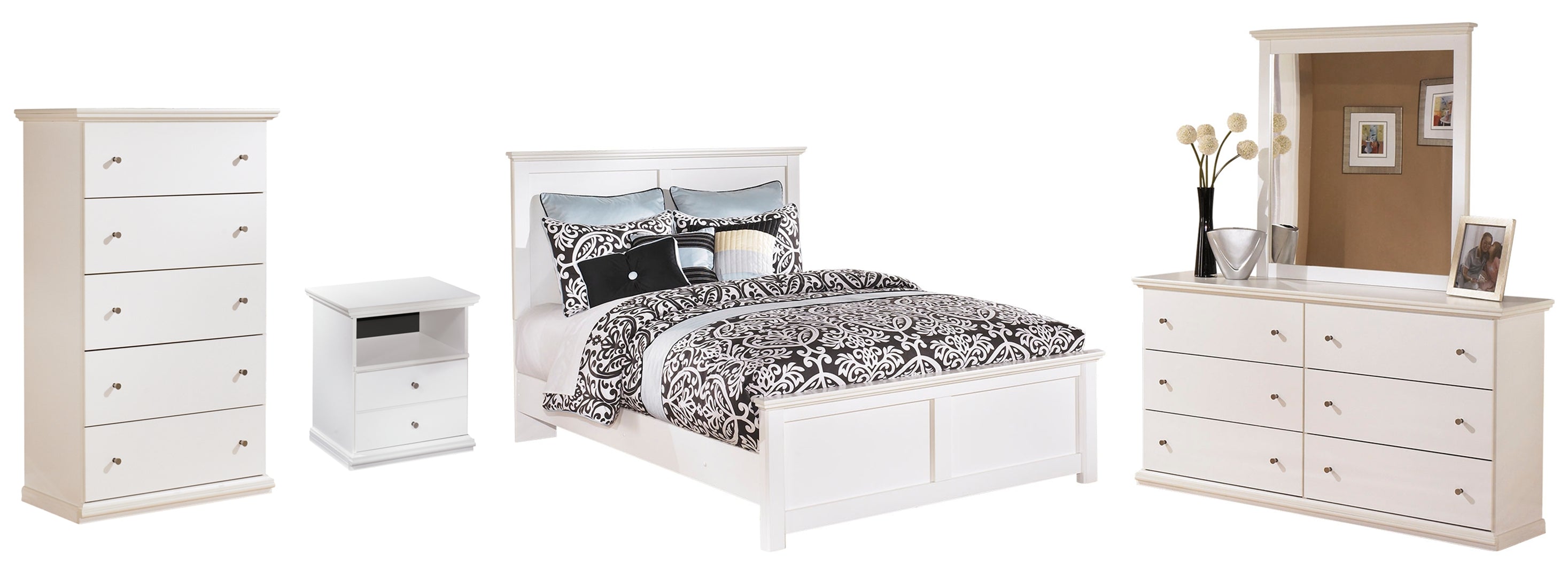 White Bostwick Shoals Panel Bedroom Set
