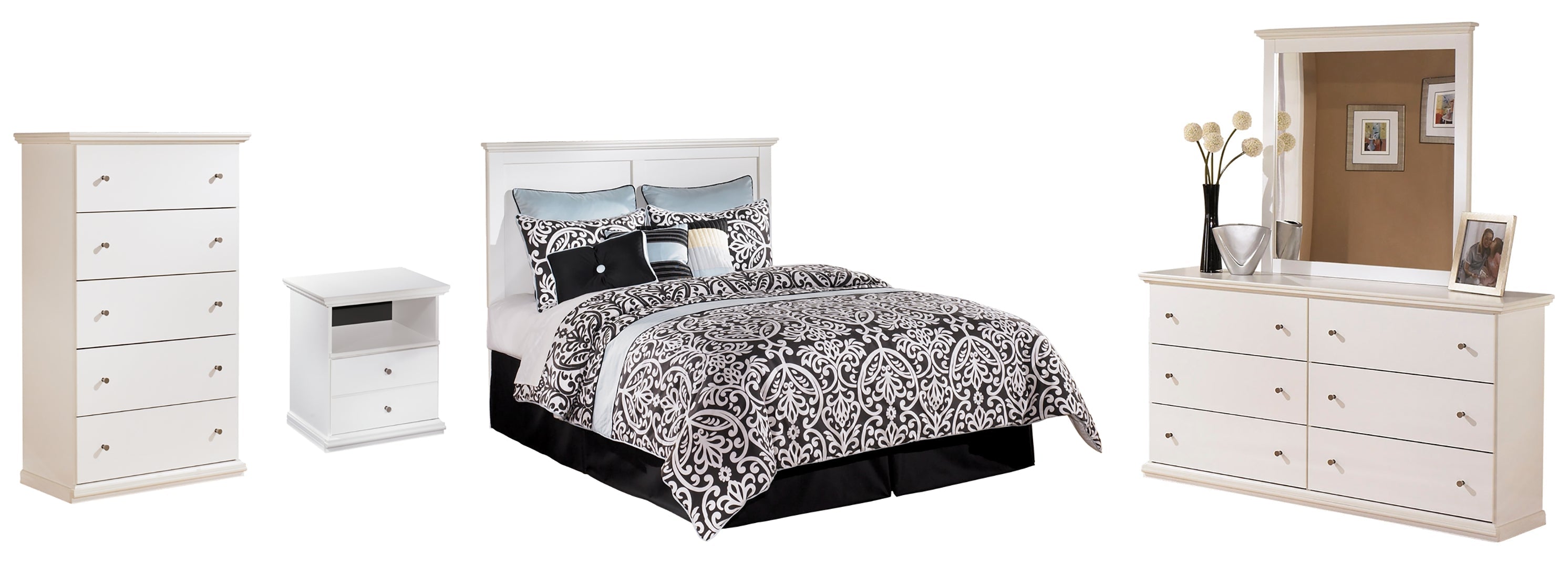White Bostwick Shoals Panel Bedroom Set