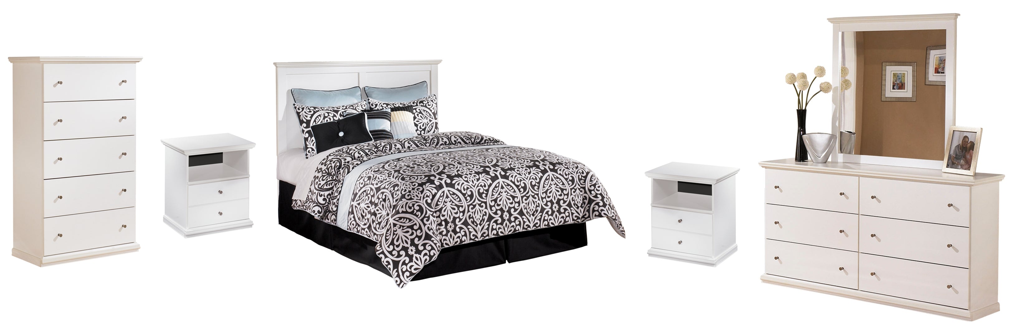 White Bostwick Shoals Panel Bedroom Set