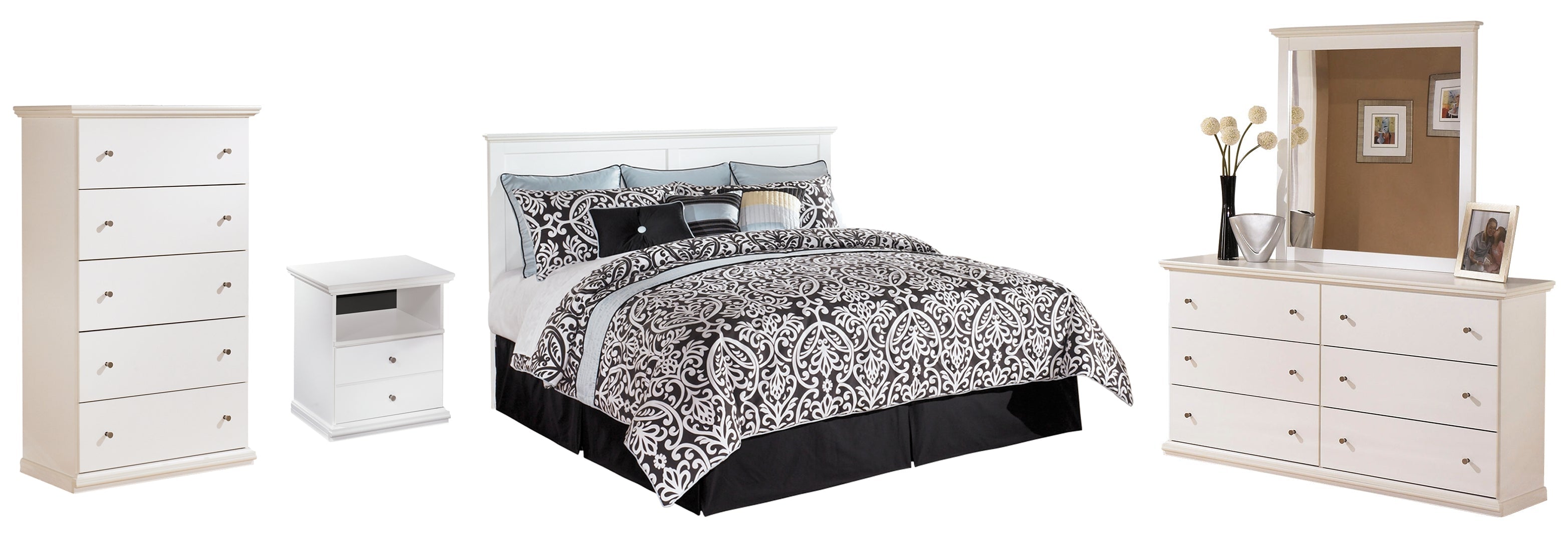 White Bostwick Shoals Panel Bedroom Set