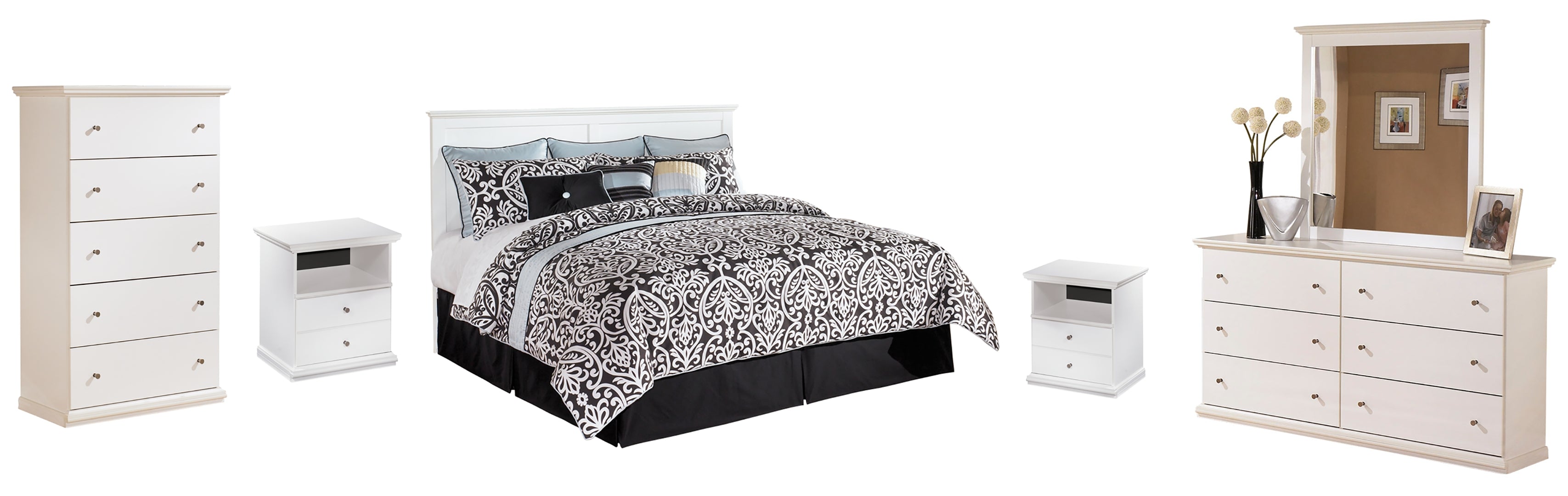 White Bostwick Shoals Panel Bedroom Set
