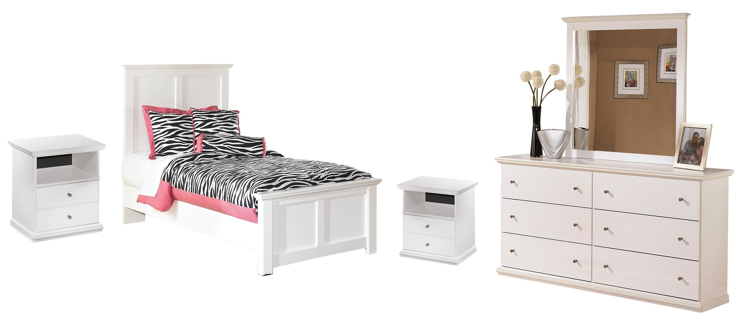 White Bostwick Shoals Panel Bedroom Set
