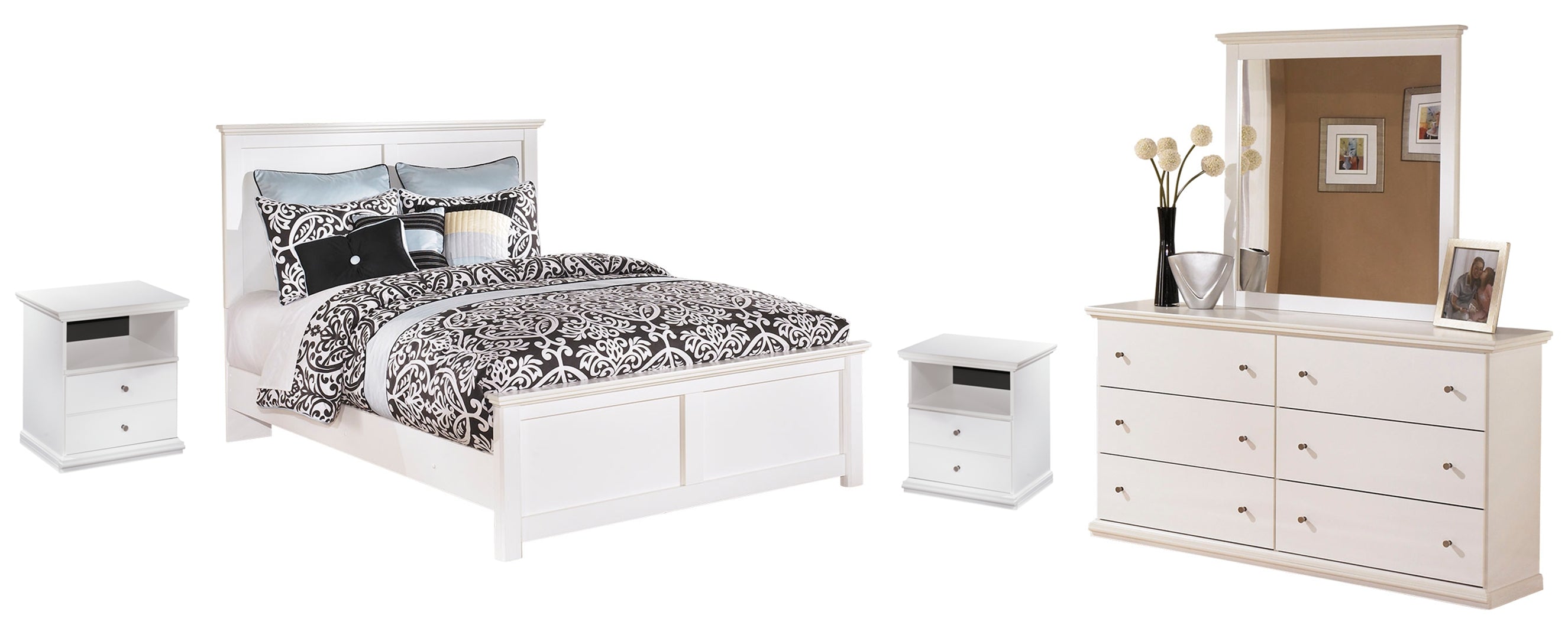 White Bostwick Shoals Panel Bedroom Set