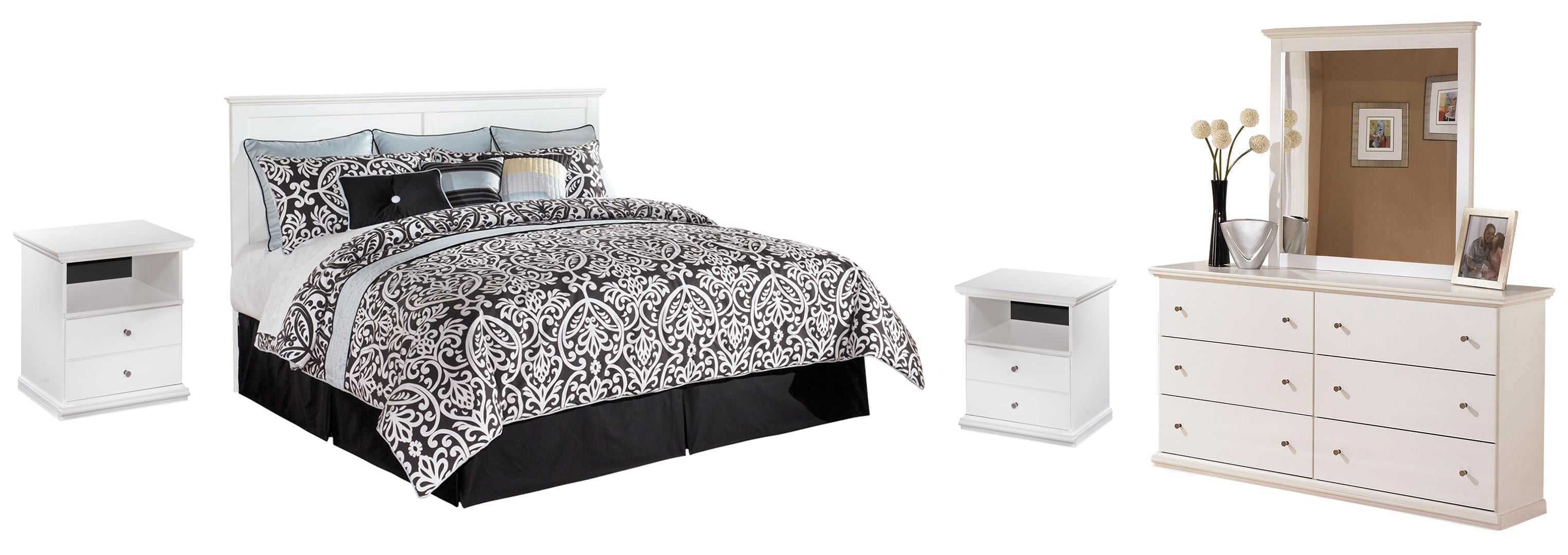 White Bostwick Shoals Panel Bedroom Set