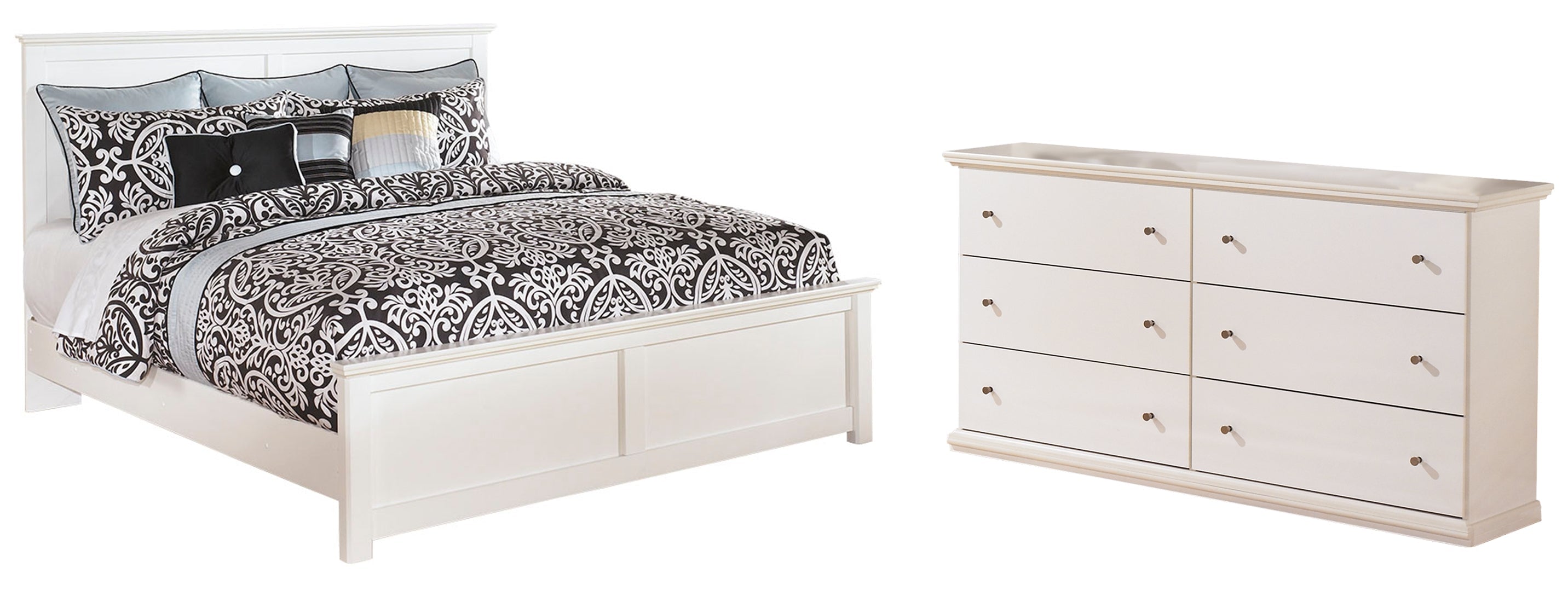White Bostwick Shoals Panel Bedroom Set