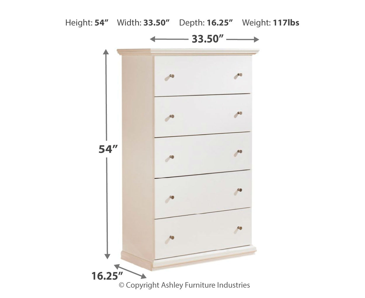 Bostwick Shoals Five Drawer Chest