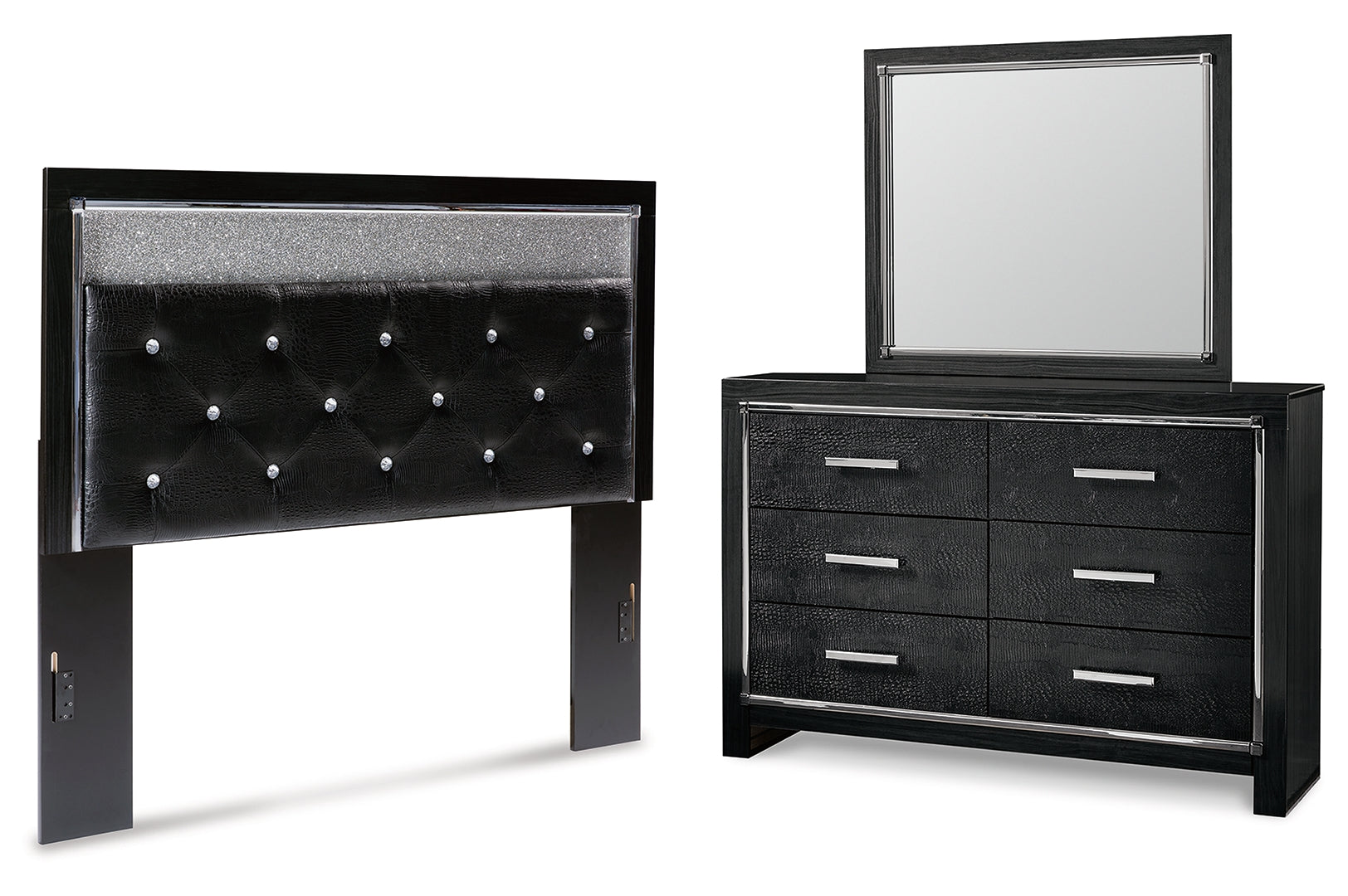 Kaydell Black Panel Bedroom Set