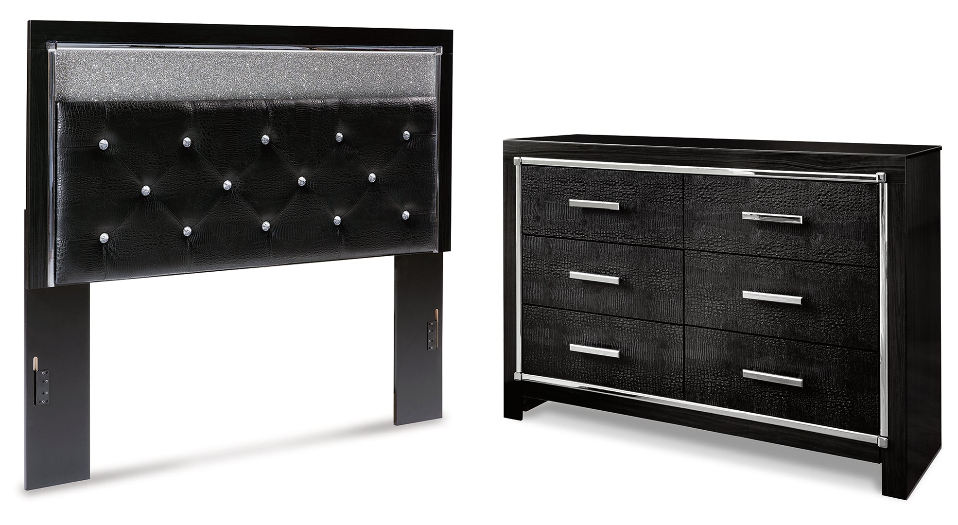 Kaydell Black Panel Bedroom Set