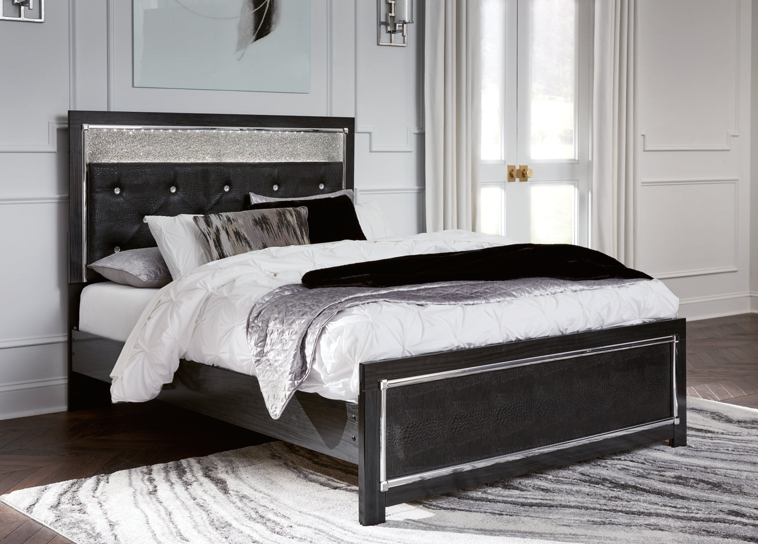 Kaydell Panel Bed with Storage