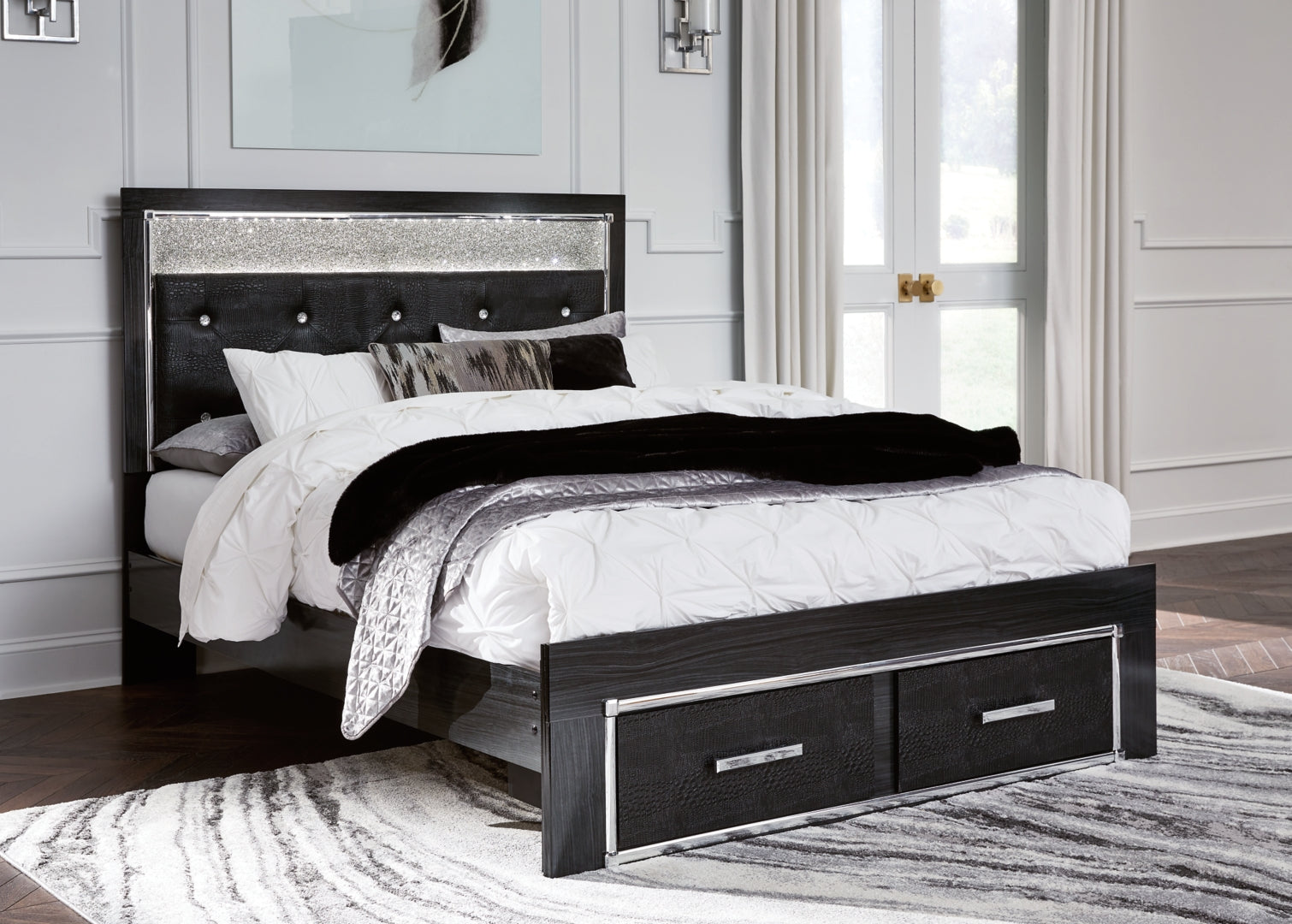 Kaydell Panel Bed with Storage