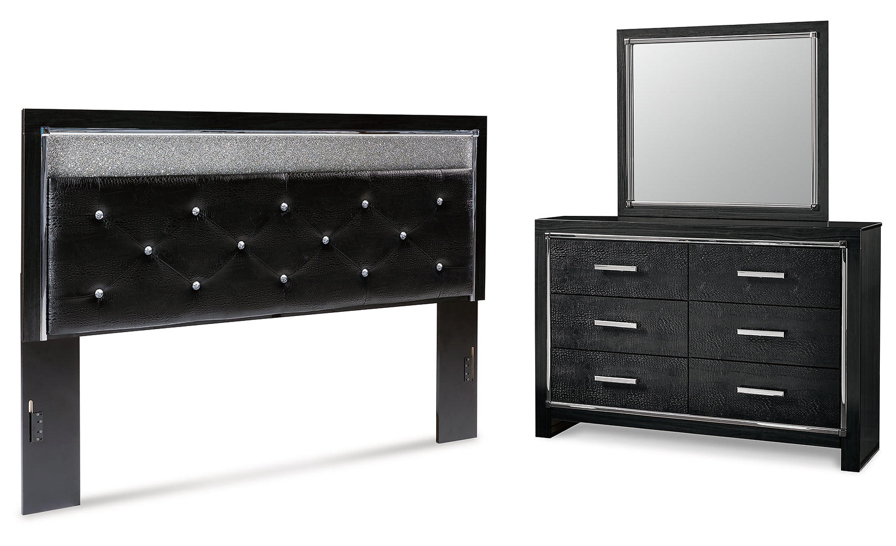 Kaydell Black Panel Bedroom Set