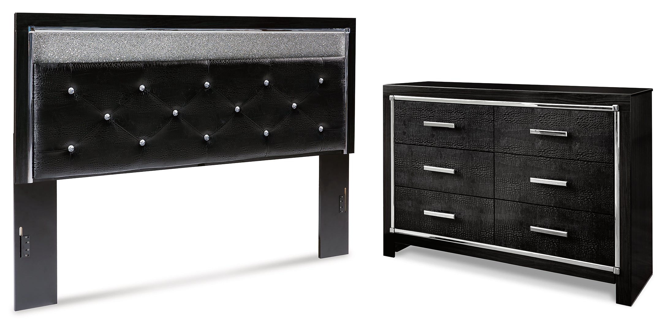 Kaydell Black Panel Bedroom Set