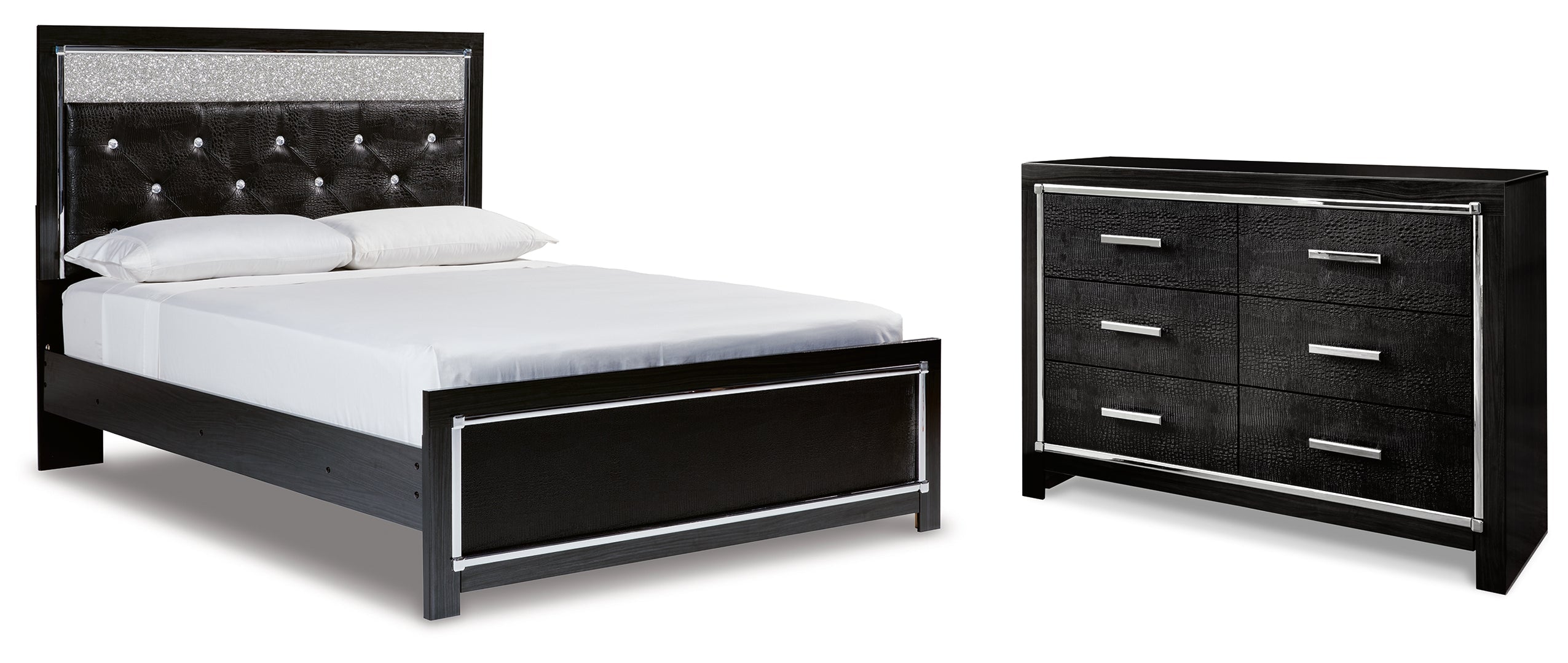 Kaydell Black Panel Bedroom Set