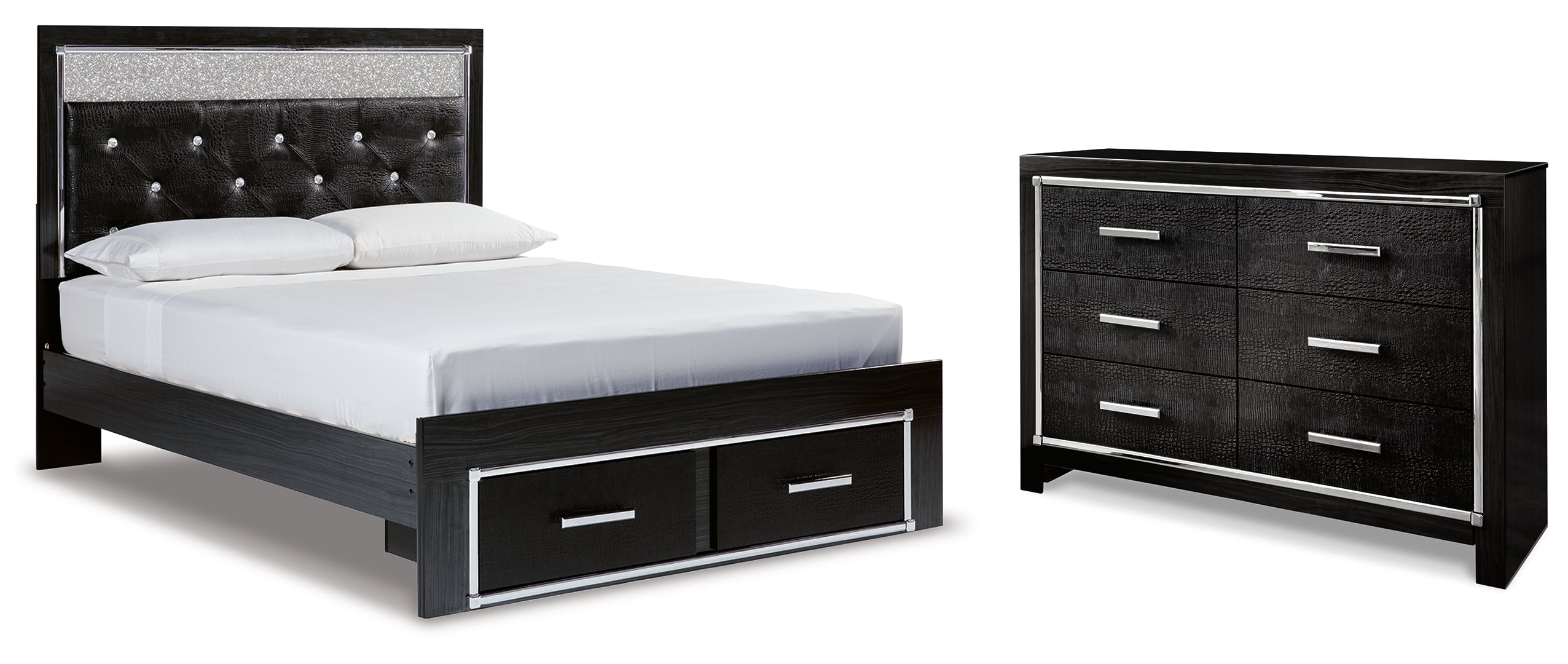 Kaydell Black Panel Bedroom Set