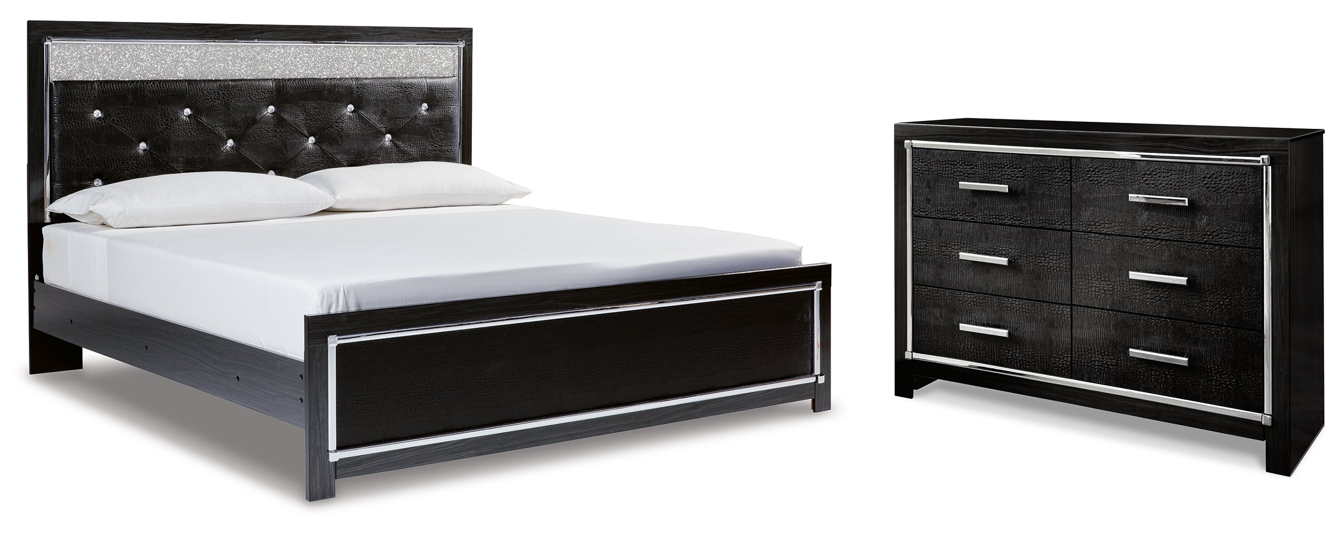 Kaydell Black Panel Bedroom Set