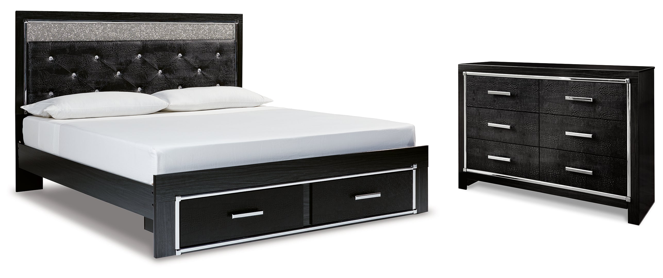 Kaydell Black Panel Bedroom Set