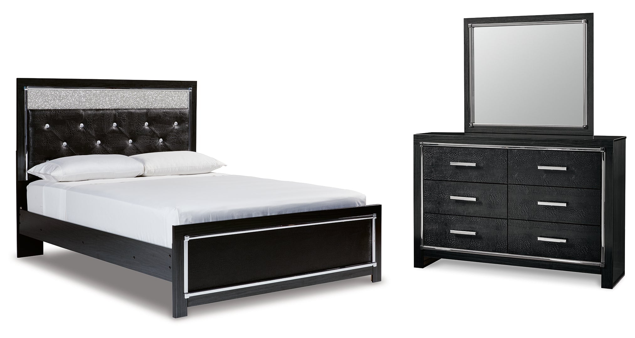 Kaydell Black Panel Bedroom Set