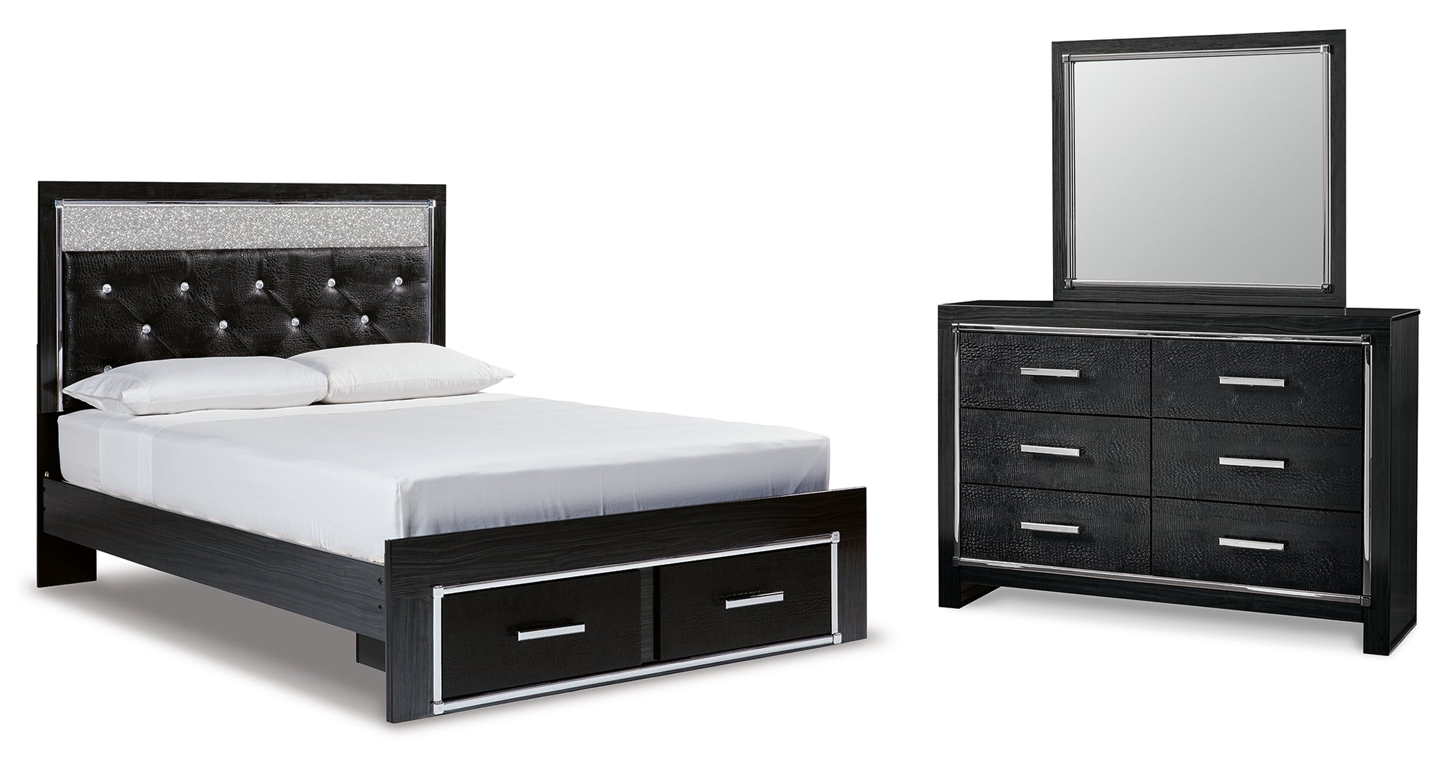 Kaydell Black Panel Bedroom Set