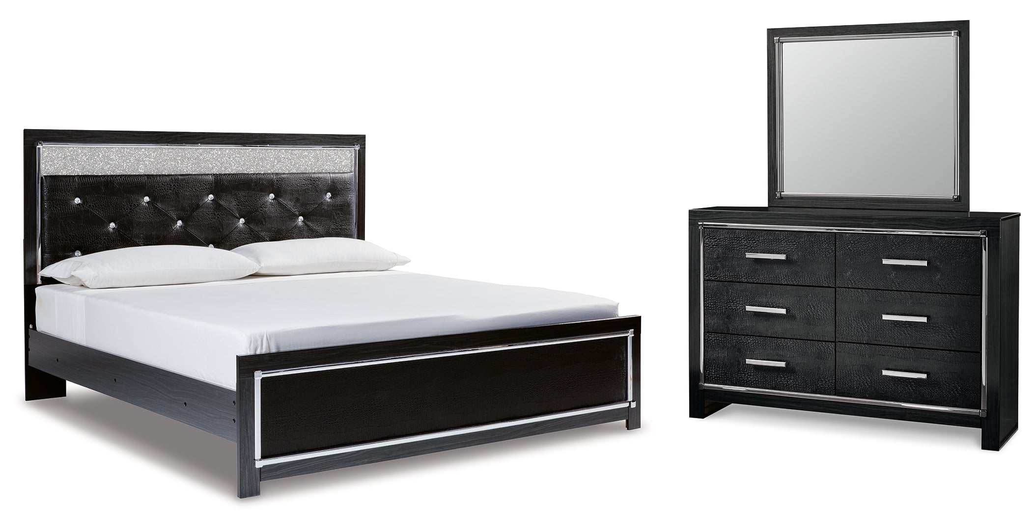 Kaydell Black Panel Bedroom Set