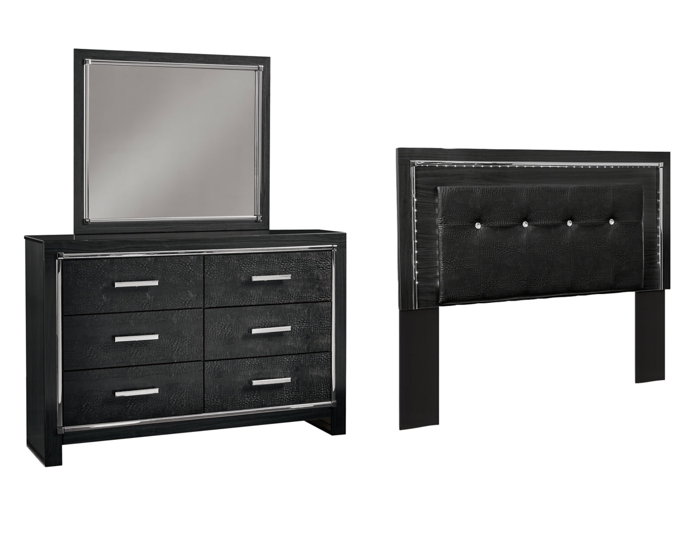 Kaydell Black Panel Bedroom Set