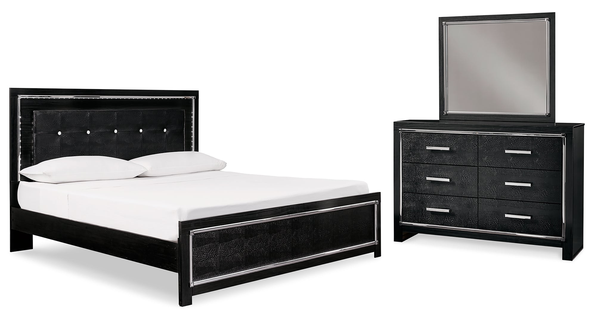 Kaydell Black Panel Bedroom Set