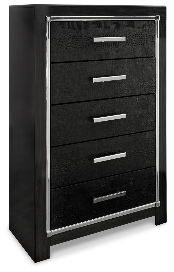 Kaydell Black Panel Bedroom Set