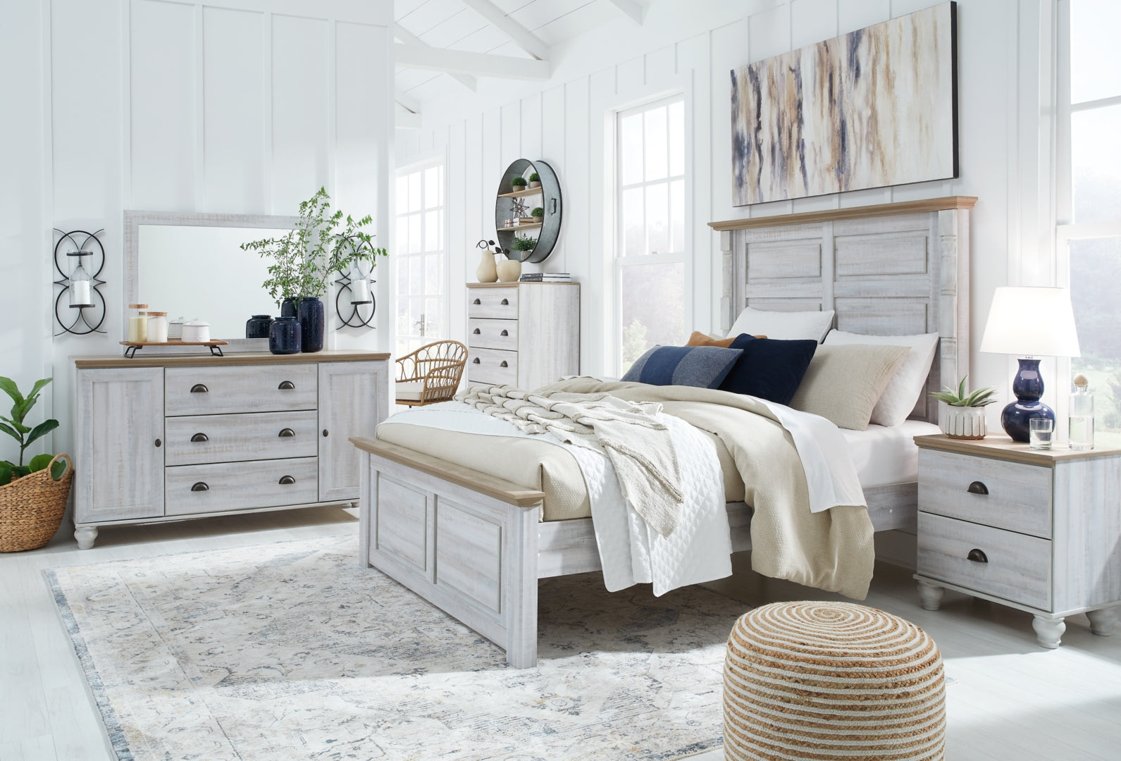 Haven Bay Beige Panel Bedroom Set