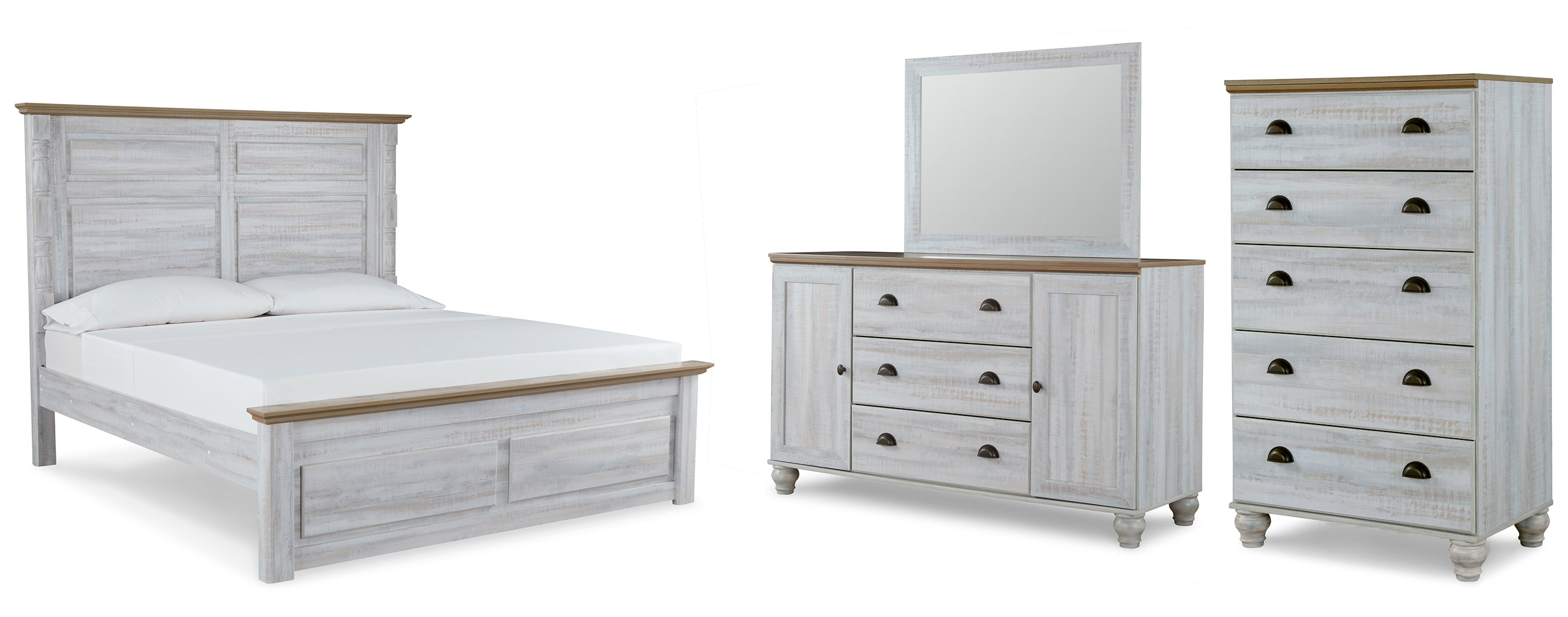 Haven Bay Beige Panel Bedroom Set