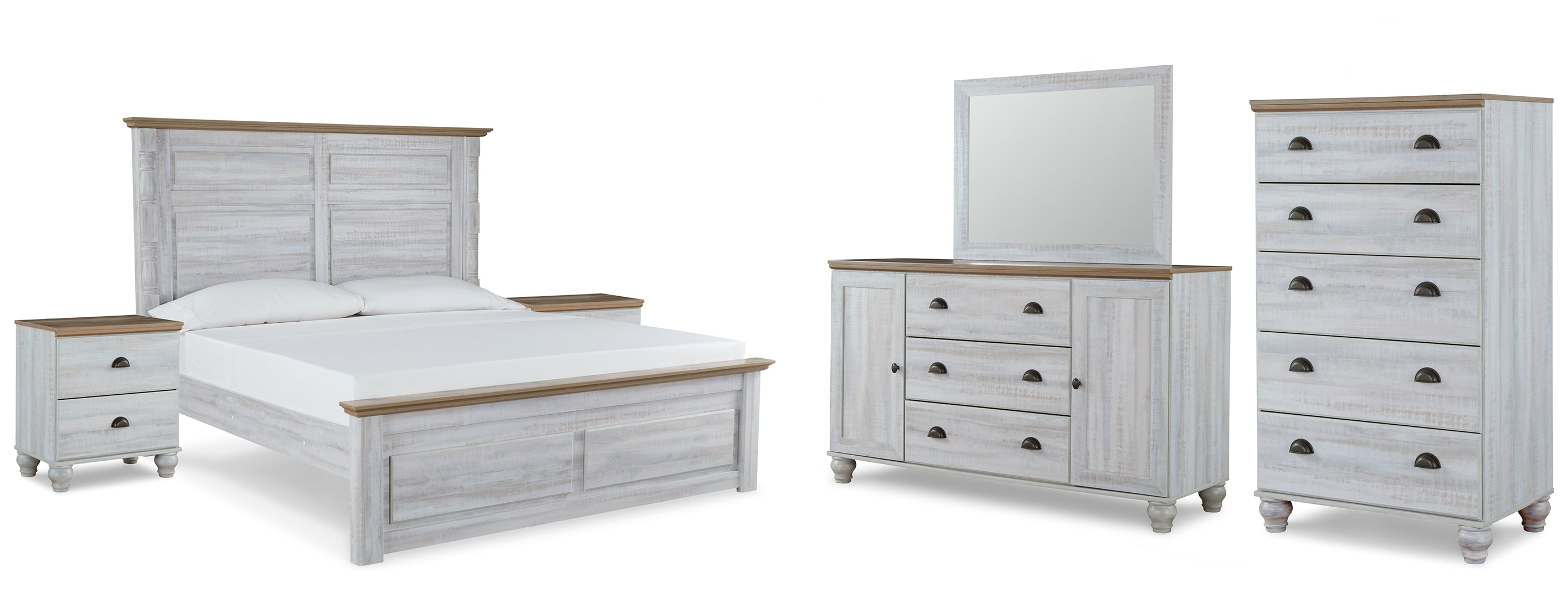 Haven Bay Beige Panel Bedroom Set