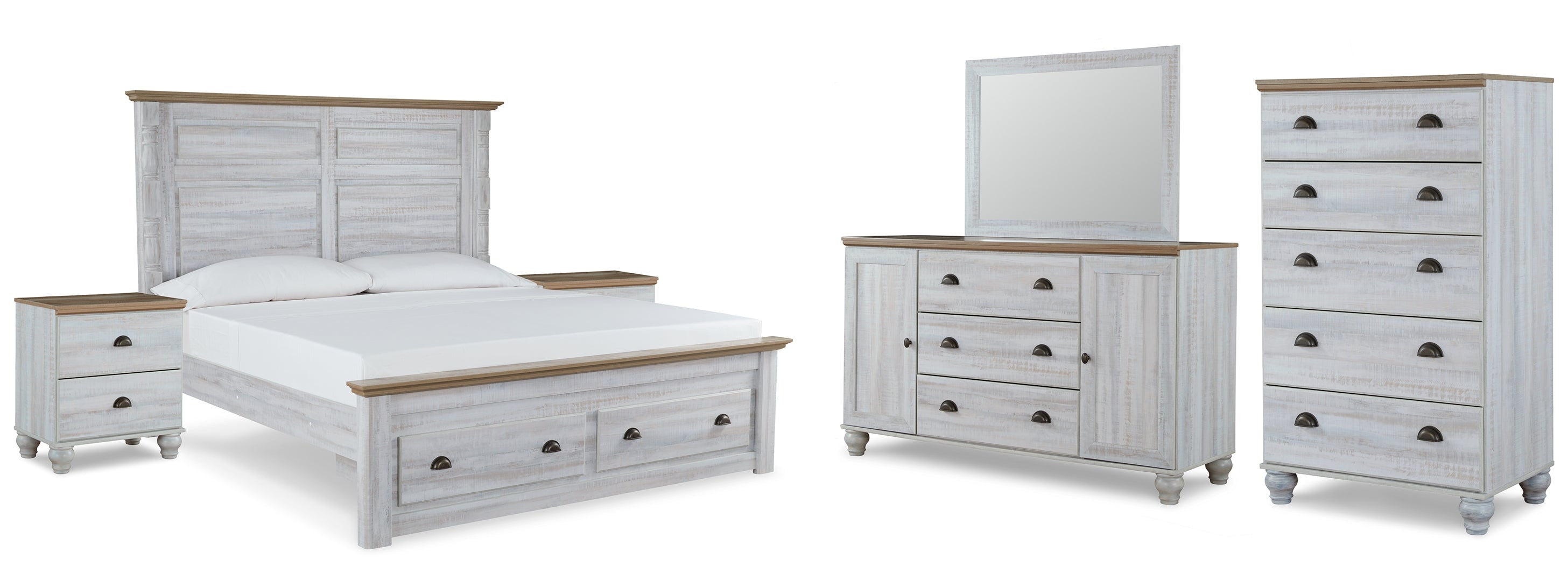 Haven Bay Beige Panel Bedroom Set