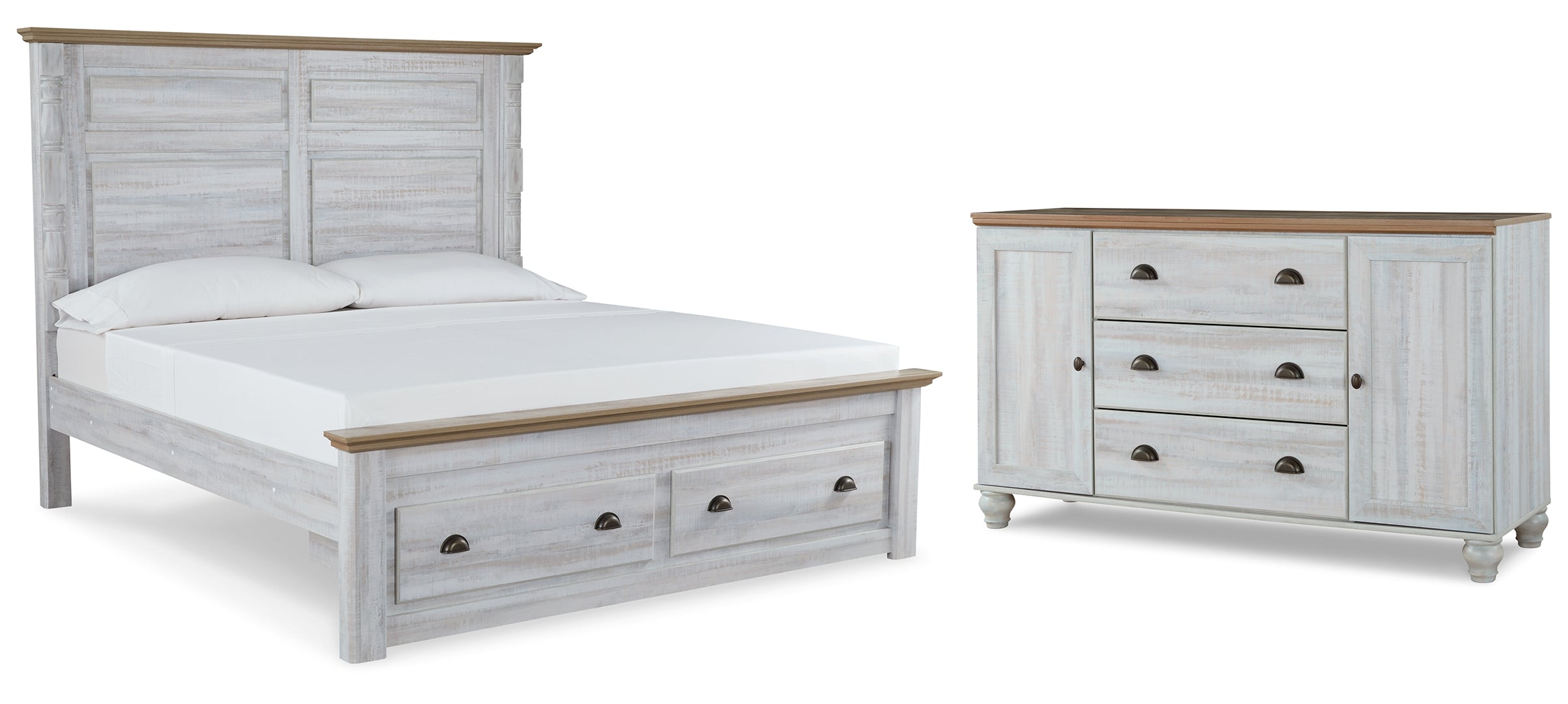 Haven Bay Beige Panel Bedroom Set