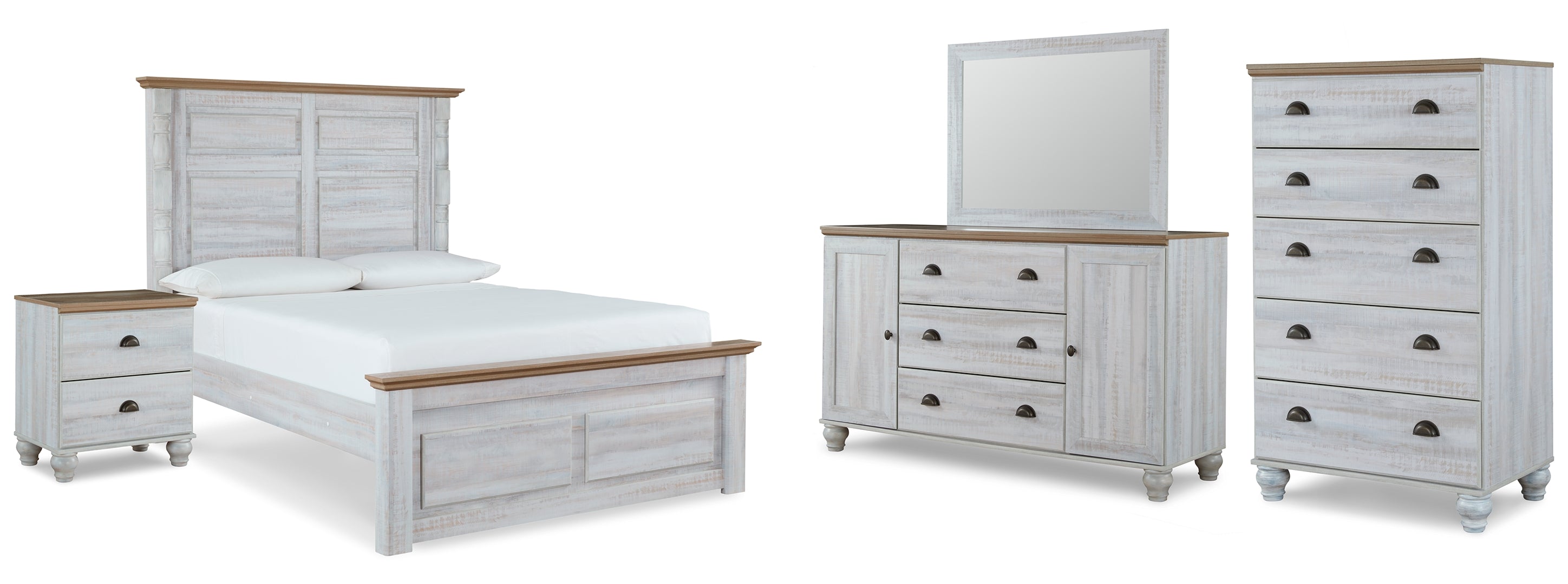 Haven Bay Beige Panel Bedroom Set